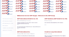 Desktop Screenshot of ahp-international.com